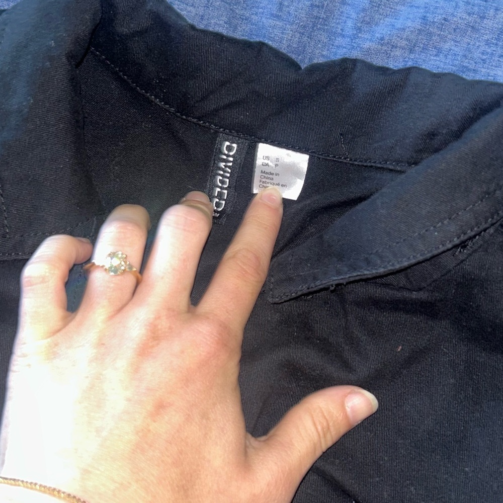 Cotton Twill Jumpsuit black - Picture 10 of 10